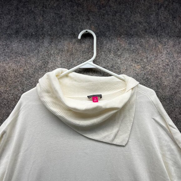 Vince Camuto Sweater Womens 2X Beige Cowl Neck Short Sleeve Lightweight Knit - Picture 11 of 14